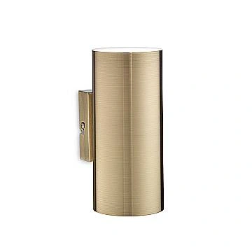 Applique Moderna Look Metallo Ottone Brunito 2 Luci 7W 3000K Luce Calda