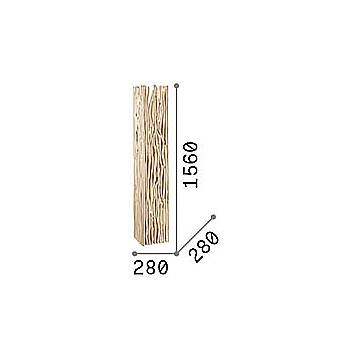 Piantana Industrial-Minimal Driftwood Legno Marrone 2 Luci E27 180946