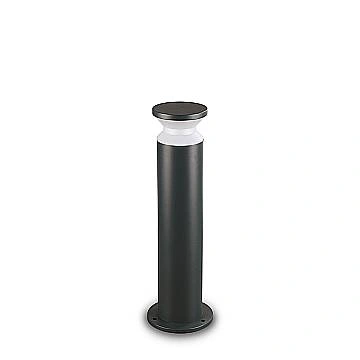 Piantana Moderna Torre Alluminio Nero 1 Luce E27 H60Cm