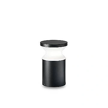 Piantana Moderna Torre Alluminio Nero 1 Luce E27 H22Cm