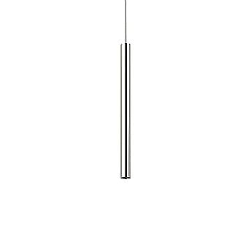Sospensione Round Moderna Ultrathin Metallo Cromo Led 11,5W 3000K D40