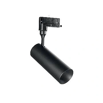 Proiettore Cilindrico Smile Alluminio Nero Led 15W 3000K Luce Calda Cri80 50°