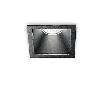 Faretto Incasso Moderno Game Square Alluminio Nero Led 11W 3000K
