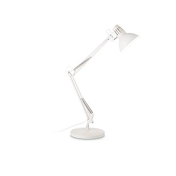 Lampada Da Scrivania-Ufficio Moderna Wally Metallo Bianco E Rame 1 Luce E27 Lampada Da Scrivania-Ufficio Moderna Wally Metallo Bianco E Rame 1 Luce E27