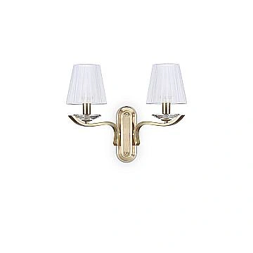 Applique Classica Pegaso Metallo Ottone 2 Luci E14