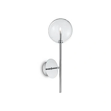 Applique Contemporanea Equinoxe Metallo Cromo 1 Luce 2W 3000K Luce Calda Applique Contemporanea Equinoxe Metallo Cromo 1 Luce 2W 3000K Luce Calda