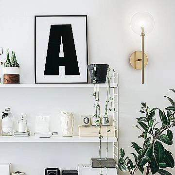 Applique Contemporanea Equinoxe Metallo Ottone 1 Luce 2W 3000K Luce Calda Applique Contemporanea Equinoxe Metallo Ottone 1 Luce 2W 3000K Luce Calda