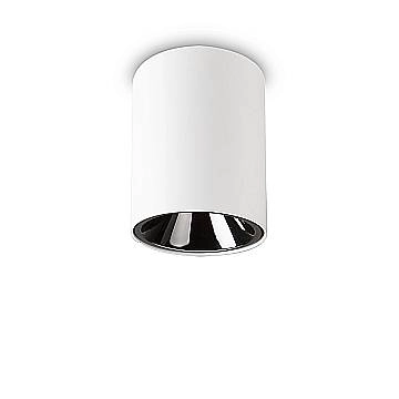Plafoniera Moderna Nitro Round Alluminio Bianco Led 15W 3000K Luce Calda