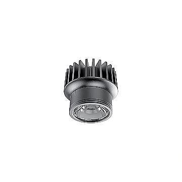 Faretto Incasso Dynamic Alluminio Nero Led 10W 2700K Luce Calda