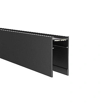 Profilo Superficie Incasso Per Binario Arca 100Cm Alluminio Nero