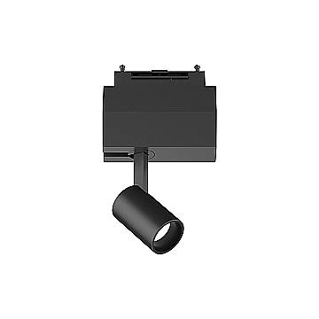 Sistema Binario Arca Alluminio Nero Led 5W 3000K Luce Calda