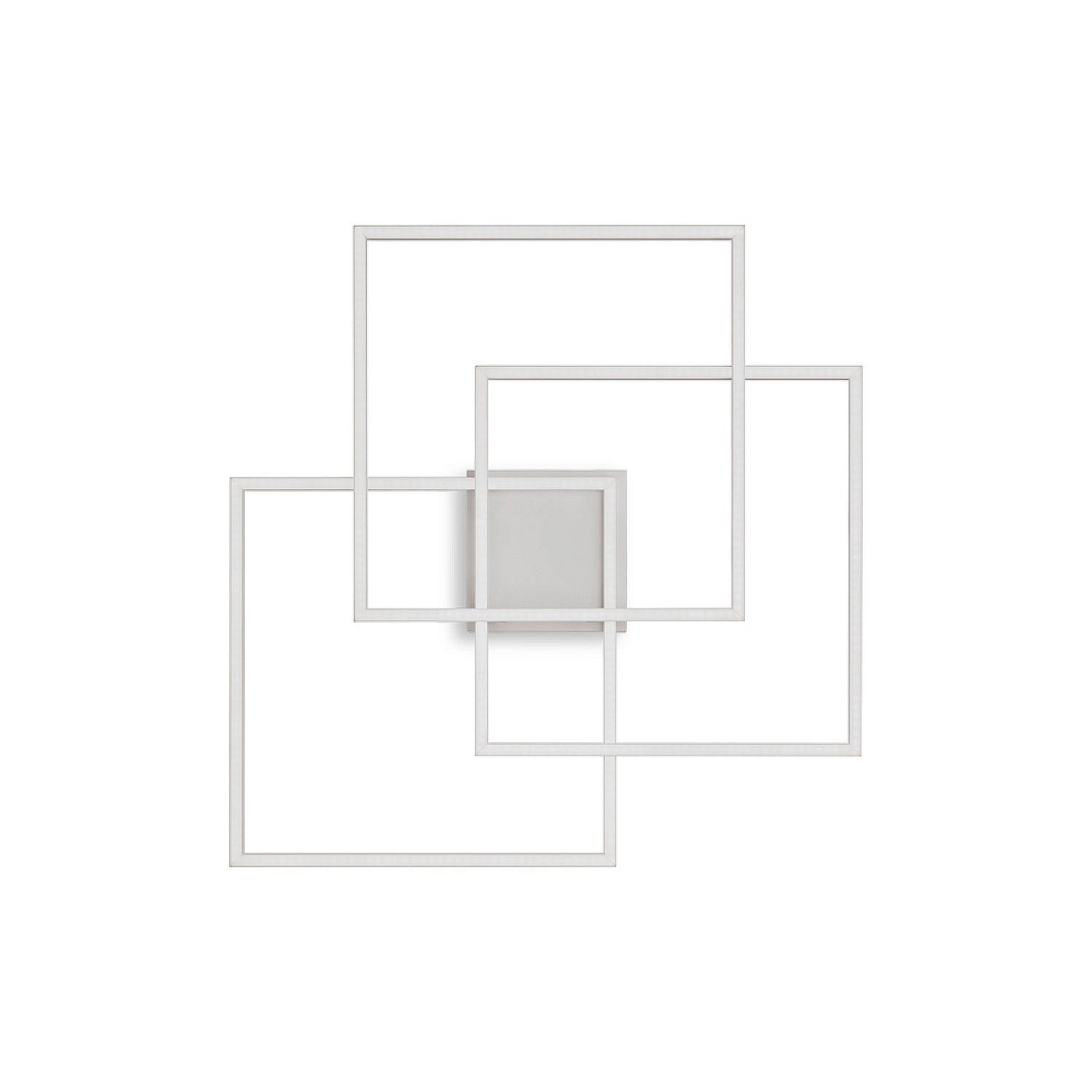 Plafoniera Moderna Frame Metallo Bianco Led 35W 3000K Luce Calda 230702