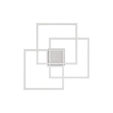 Plafoniera Moderna Frame Metallo Bianco Led 35W 3000K Luce Calda Plafoniera Moderna Frame Metallo Bianco Led 35W 3000K Luce Calda