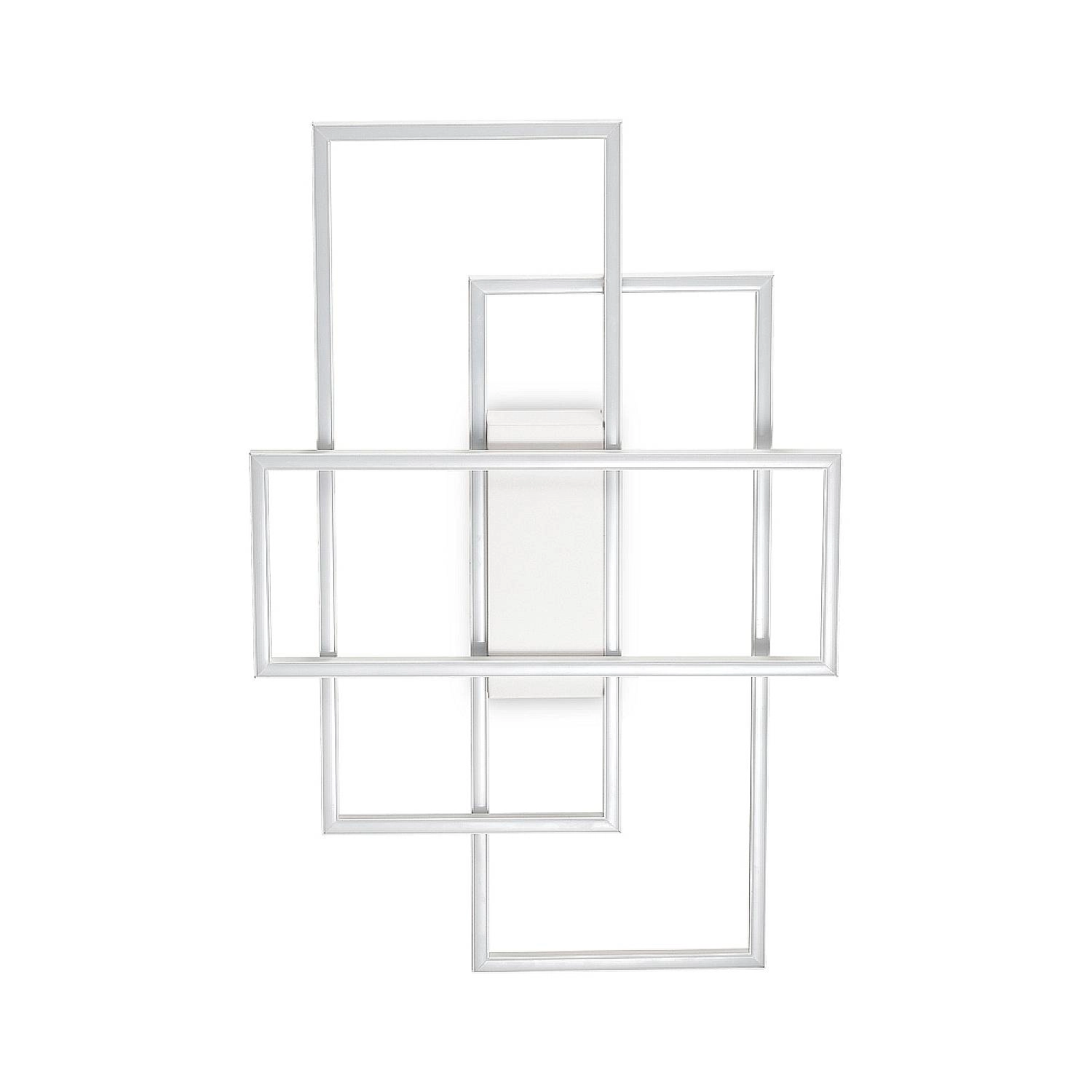 Plafoniera Moderna Frame Metallo Bianco Led 31W 3000K Luce Calda 230726