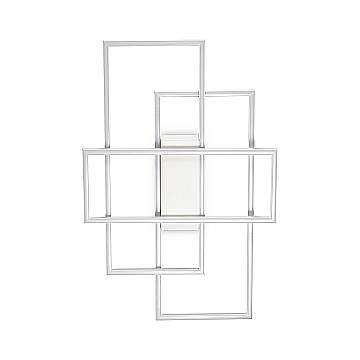 Plafoniera Moderna Frame Metallo Bianco Led 31W 3000K Luce Calda Plafoniera Moderna Frame Metallo Bianco Led 31W 3000K Luce Calda