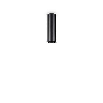 Plafoniera Moderna Look Metallo Nero 1 Luce 7W 3000K Luce Calda H20Cm