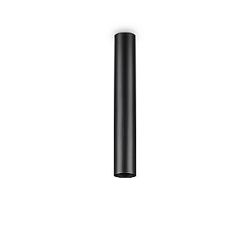 Plafoniera Moderna Look Metallo Nero 1 Luce 7W 3000K Luce Calda H40Cm