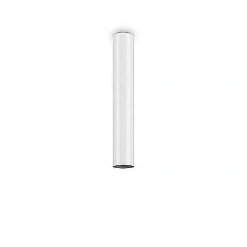 Plafoniera Moderna Look Metallo Bianco 1 Luce 7W 3000K Luce Calda H40Cm