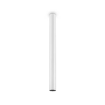 Plafoniera Moderna Look Metallo Bianco 1 Luce 7W 3000K Luce Calda H75Cm