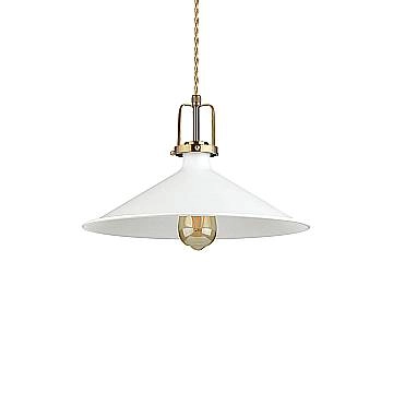 Sospensione Industrial-Minimal Eris-4 Metallo Bianco 1 Luce E27