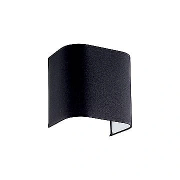Paralume In Pvc Moderno Gea Tessuto Nero
