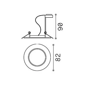 3 Faretti Incasso Swing Metallo Nero 1 Luce Gu10