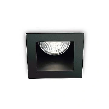 Faretto Incasso Moderno Funky Metallo Nero 1 Luce Gu10