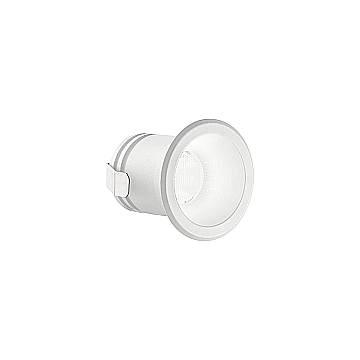 Faretto Incasso Virus Alluminio Bianco Led 3W 3000K Luce Calda Faretto Incasso Virus Alluminio Bianco Led 3W 3000K Luce Calda