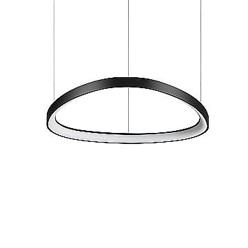 Sospensione Moderna Gemini Metallo Nero Led 48W 3000K Luce Calda