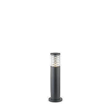 Piantana-Palo Da Esterno Moderna Tronco Alluminio Antracite 1 Luce E27 H40Cm