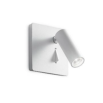 Applique Moderna Lite Metallo Bianco Led 3W 3000K Luce Calda Applique Moderna Lite Metallo Bianco Led 3W 3000K Luce Calda