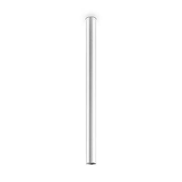 Plafoniera Moderna Look Metallo Bianco 1 Luce 7W 3000K Luce Calda H95Cm