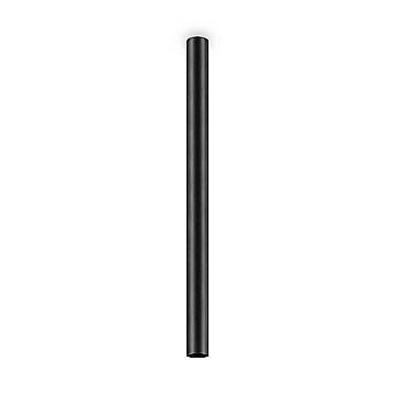 Plafoniera Moderna Look Metallo Nero 1 Luce 7W 3000K Luce Calda H95Cm