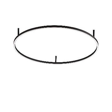 Plafoniera Moderna Oracle Alluminio-Materie Plastiche Nero Led 55W 3000K
