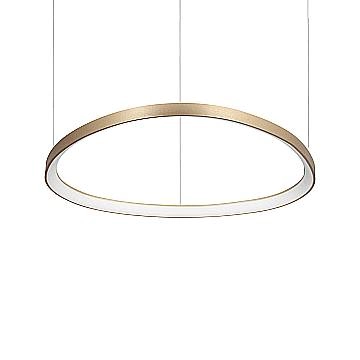 Sospensione Moderna Gemini Metallo Ottone Led 60W 3000K Luce Calda