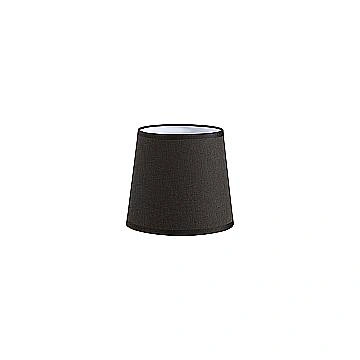 Paralume Cono Set Tessuto Nero D16