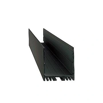 Profilo Trimless Vision Alluminio Nero 200Cm