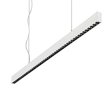 Lampada Lineare Office Alluminio Bianco Led 30W 3000K Luce Calda