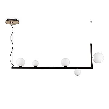 Sospensione Industrial-Minimal Birds Metallo Nero 5 Luci G9 3W 3000K Luce Calda Sospensione Industrial-Minimal Birds Metallo Nero 5 Luci G9 3W 3000K Luce Calda