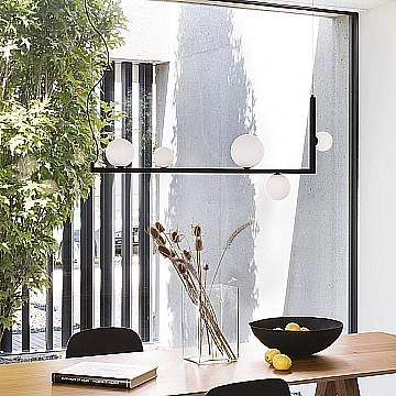 Sospensione Industrial-Minimal Birds Metallo Nero 5 Luci G9 3W 3000K Luce Calda 273648