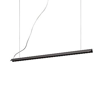 Sospensione Moderna V-Line Metallo Nero Led 20W 3000K Luce Calda Sospensione Moderna V-Line Metallo Nero Led 20W 3000K Luce Calda