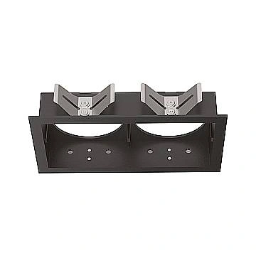 Cornice Rettangolare Doppia A Incasso Contemporanea Bento Metallo Nero
