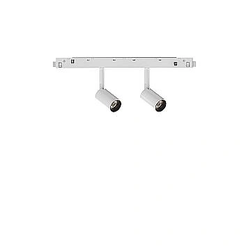Proiettore Regolabile Ego Alluminio Bianco 2 Luci Led 5W 3000K 1-10V