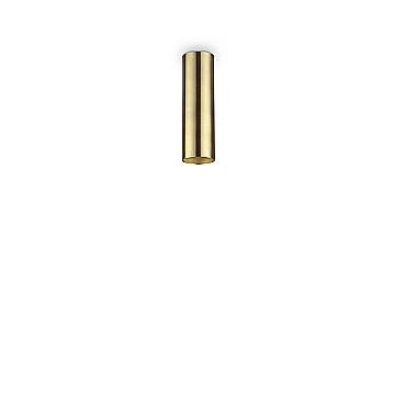 Plafoniera Moderna Look Metallo Ottone 1 Luce 7W 3000K Luce Calda H20Cm