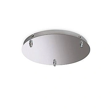Rosone Standard All In Metallo Cromo 3 Luci