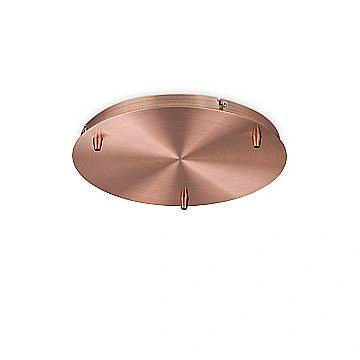 Rosone Standard All In Metallo Rame 3 Luci