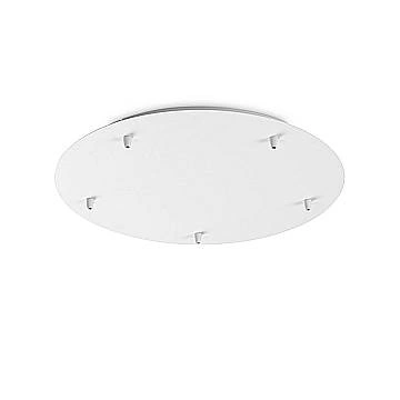 Rosone Standard All In Metallo Bianco 5 Luci
