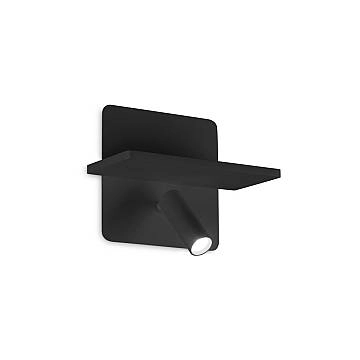 Applique Moderna Piano Metallo Nero 2 Luci Led 10W 3000K Luce Calda Applique Moderna Piano Metallo Nero 2 Luci Led 10W 3000K Luce Calda