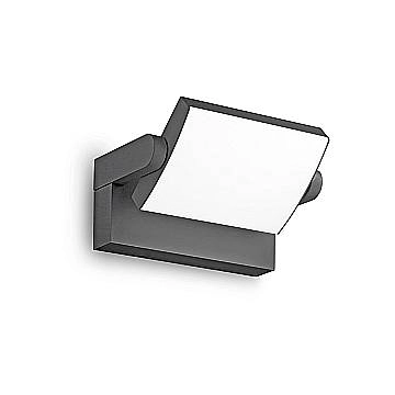 Applique Moderna Swipe Alluminio Antracite Led 20,5W 3000K Luce Calda