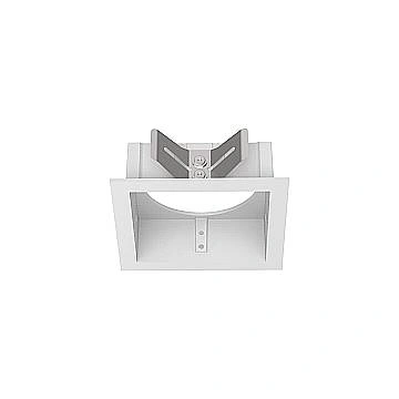 Cornice Quadrata Singola A Incasso Contemporanea Bento Metallo Bianco